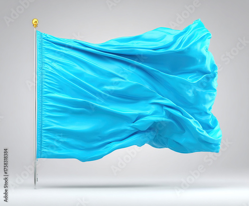 blue flag isolated image