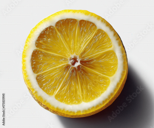 lemon slice isolated