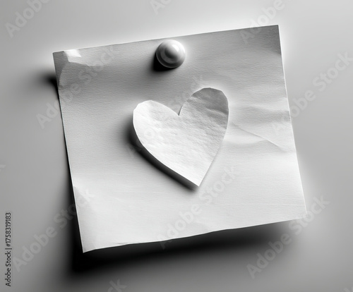paper heart isolated image