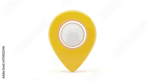 Yellow location pin indicating a specific place
