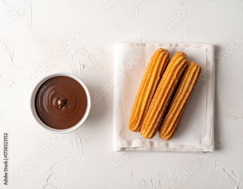 churros with chocolate sauce