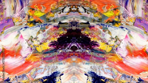 Abstract art background . Hand painting artwork on canvas .