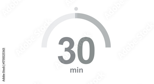 Illustration of a 30 minute timer