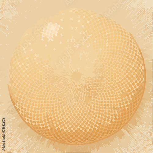 An extreme close-up of the tiny, intricate ridges and pores found on the surface of a mushroom cap.