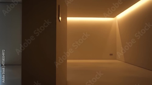 Modern minimalist interior.