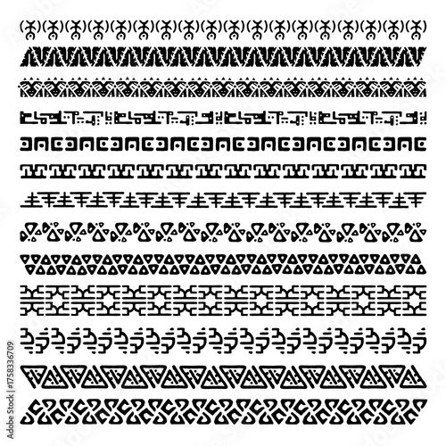 Set of 13 decorative geomet...