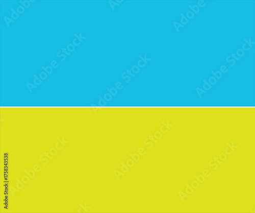 Ukrainian Flag Colors Blue And Yellow Horizontal Rectangles abstract background