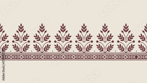 Elegant floral pattern in rich burgundy tones for sophisticated design projects, adding a touch of classic beauty and timeless appeal to any creation