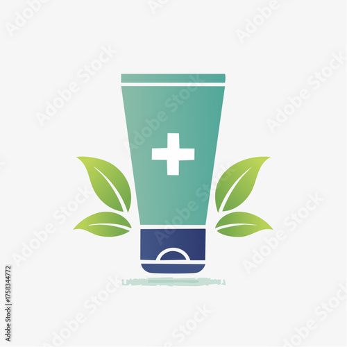 Natural skincare cream with plant extracts promoting healthy skin and well being