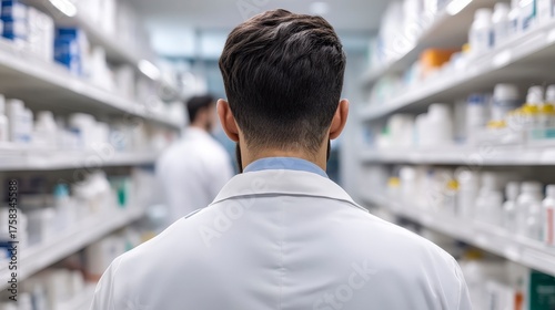 Healthcare Professional in Hospital Pharmacy Managing Pharmaceutical Supply Chain Efficiency