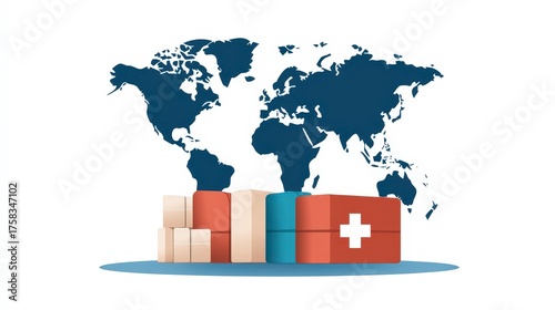 Global Pharmaceutical Supply Chain Logistics and Routing for International Distribution of Medical Products