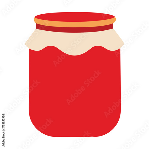 vector art of jar of jam