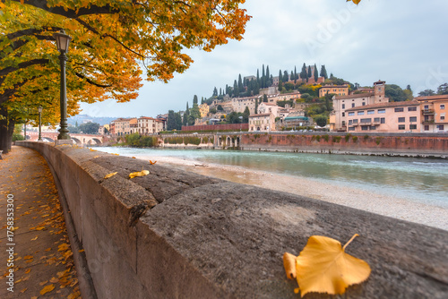 Charming autumn in Verona, Italy