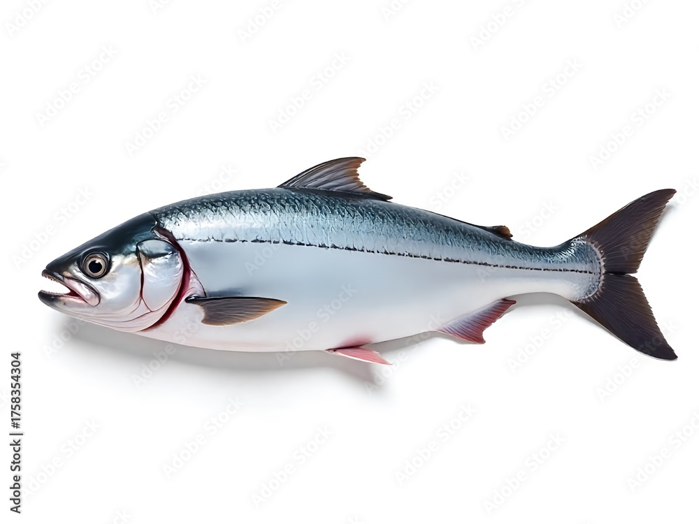 Obraz premium fresh fish on white background