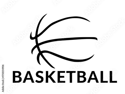 vector logo design basketball