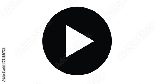Free Download Play button, a symbol for starting media playback - GFXLoad