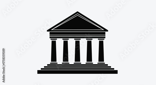 Courthouse building, representing law and justice