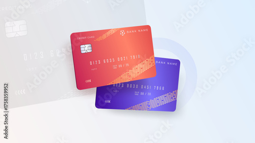 Isometric vector illustration of credit card payment and online banking. Perfect for finance, fintech, and business design projects showing modern digital transactions and secure payment systems.