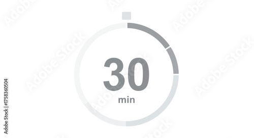 Timer with 30 minutes display