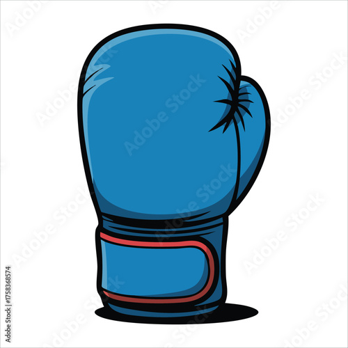 professional boxing gloves vector art isolated white