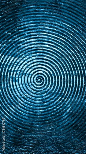 blue old aluminum sheet with burnt marks from the pan