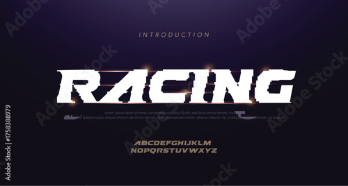 Sport Modern Italic Alphabet Gold Font. Typography 3D stainless hairline golden fonts for technology, digital, movie, sport logo design. vector illustration