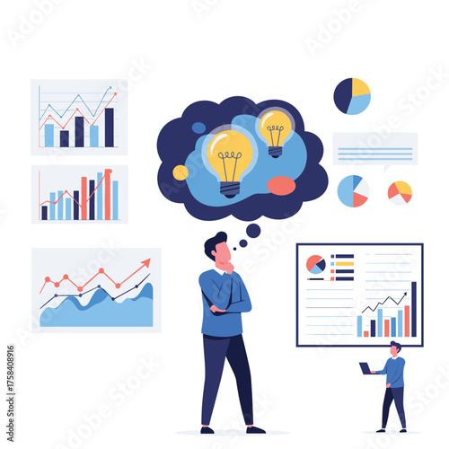 Analyzing business growth and developing new strategies for success. 