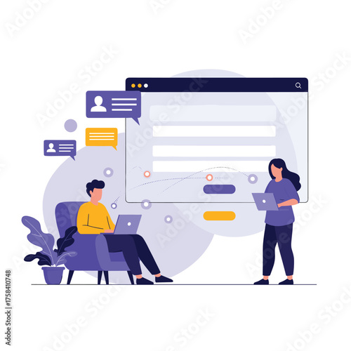 Digital collaboration and online communication systems for effective teamwork and project management.