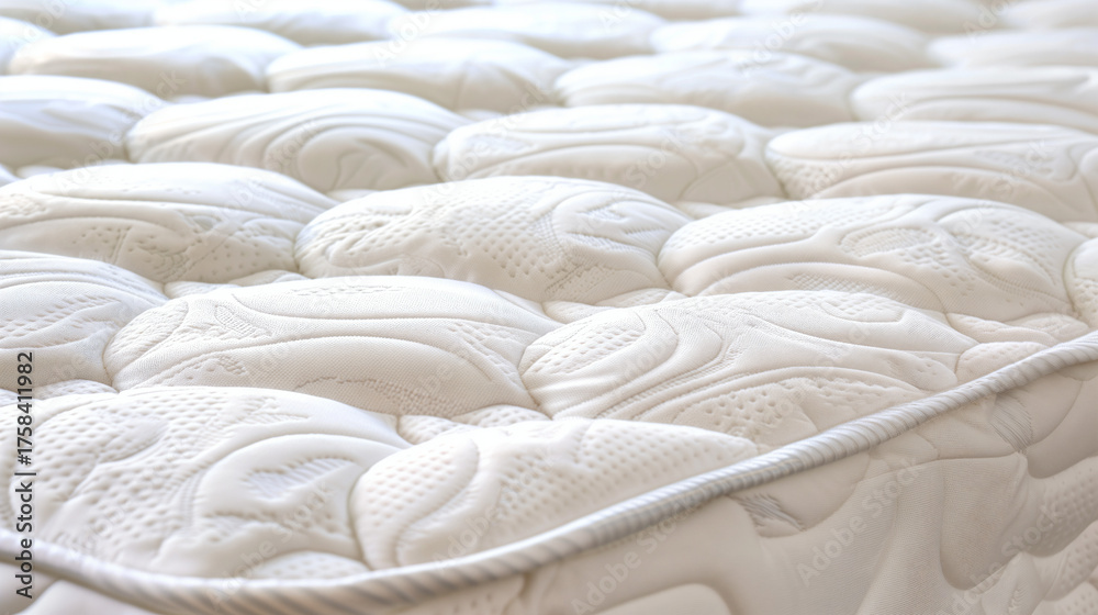 custom made wallpaper toronto digitalClean white quilted mattress surface with detailed stitching and embossed texture
