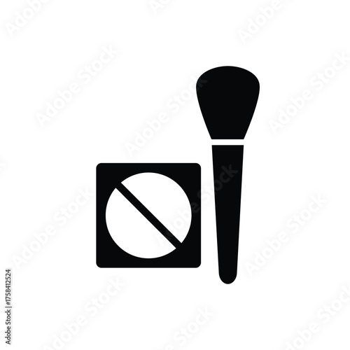 blusher icon eyeshadow sign vector  web design 
