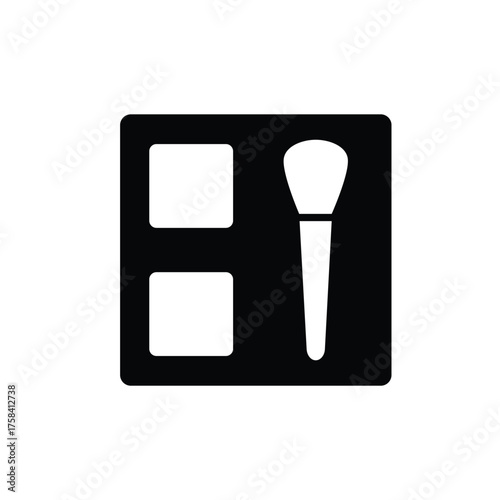 blusher icon eyeshadow sign vector  web design 