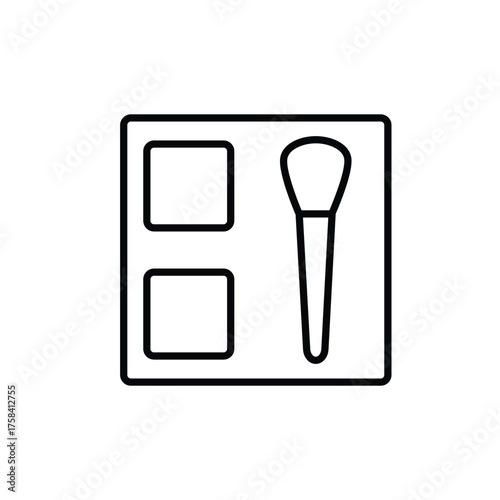 blusher icon eyeshadow sign vector  web design 