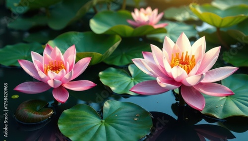 Elegant gold lotus marble background Fluid design, lily leaves, nelumbo nucifera , nature, luxury design