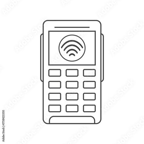 NFC payment icon. Technology for contactless payment. vector