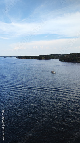 coastline and island archipelago of Baltic Sea in Sweden