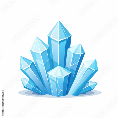 Different crystals of ice