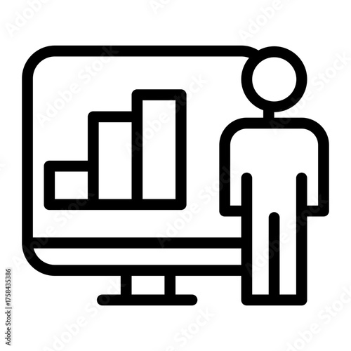 person presenting chart icon