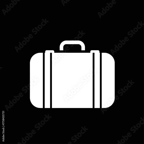 Minimalist Suitcase or Travel Luggage Icon