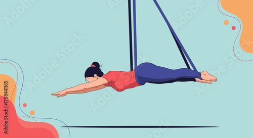 Exploring the benefits of aerial yoga for improving flexibility and strength through unique poses and movements.