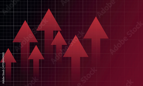 Stock chart going down. Share price