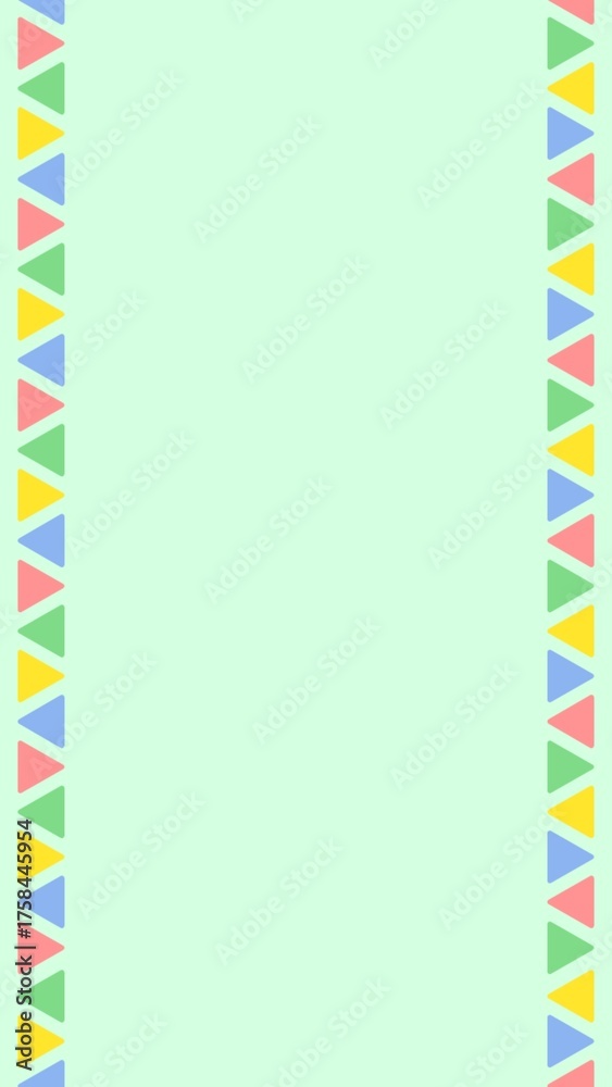 Fototapeta premium Colorful flag pop, cute and pop frame background