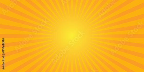 stripes image with light beams. yellow background - generated abstract wallpaper Illustration Format