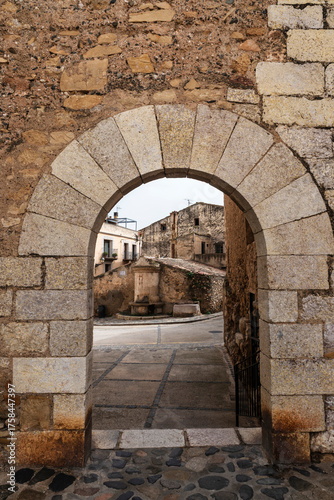 Fortified walls of Montblanc, Tarragona, Catalonia, Spain