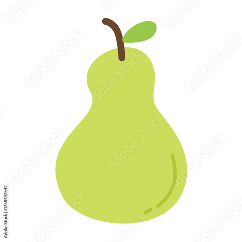pear fruit healthy eating illustration