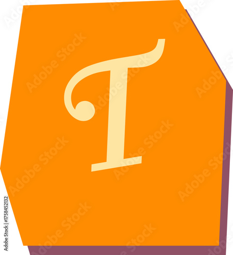 Magazine Letter T