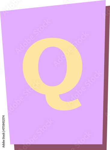 Cut Out Letter Q