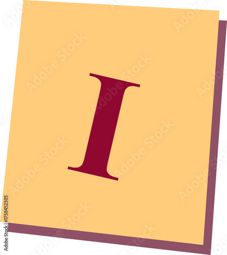Cut Out Letter I