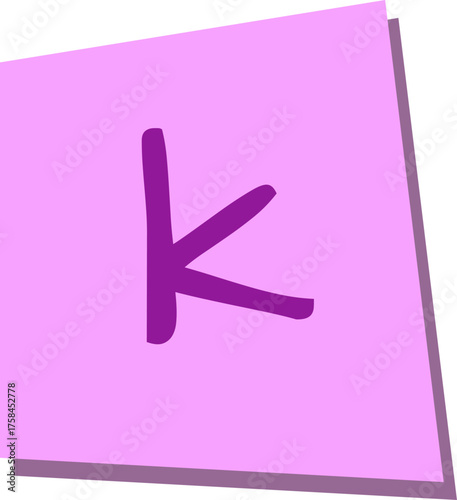 Paper Letter K