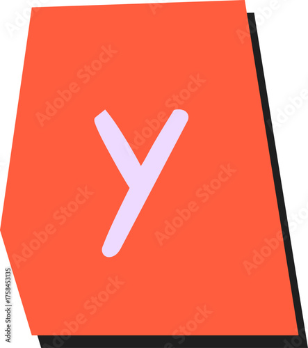 Magazine Letter Y