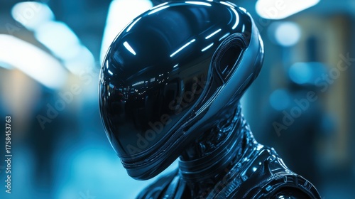 close-up abstract helmet